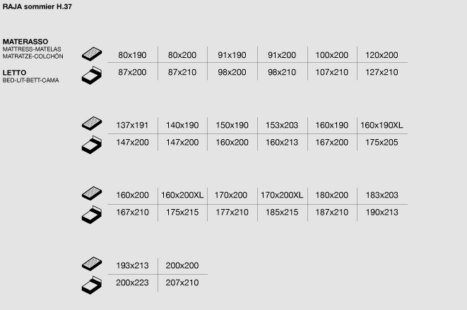 mauritiusottoman bed sizes